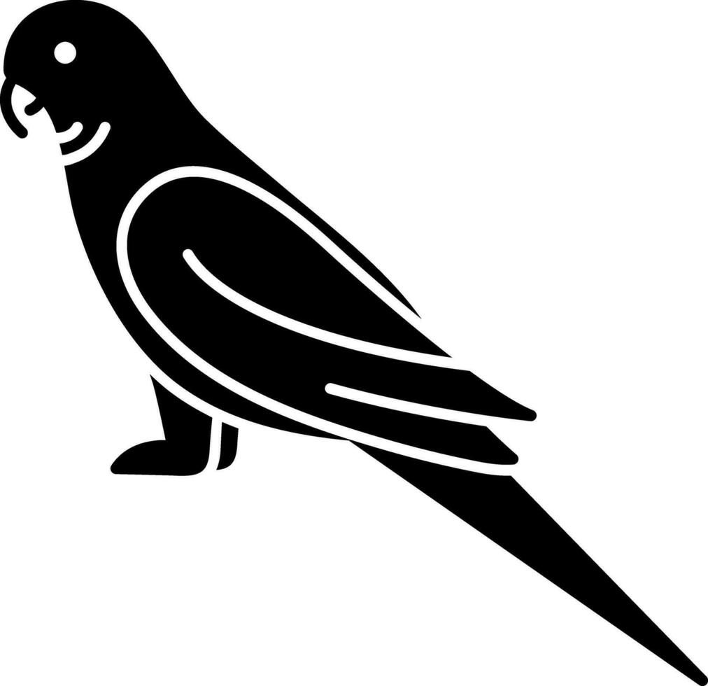 solid icon for parrot vector
