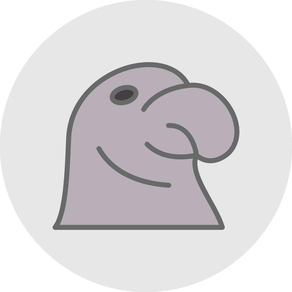 Northern fur seal Vector Icon Design