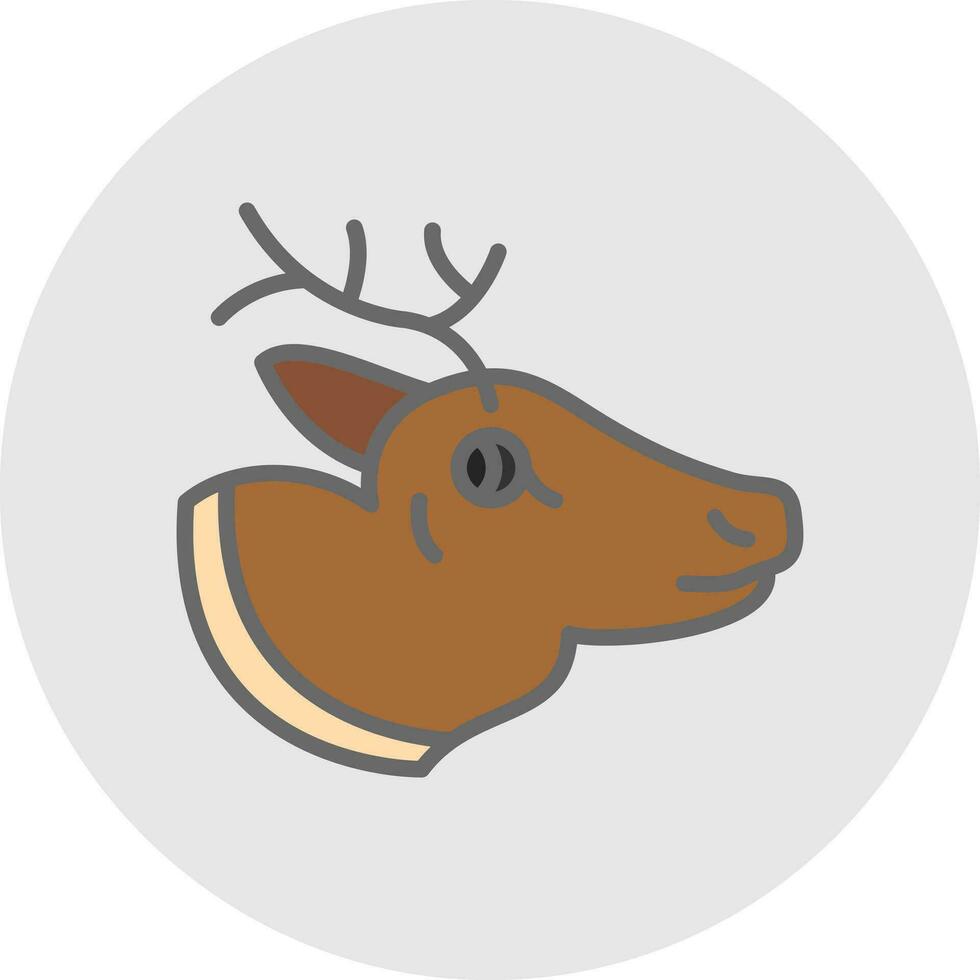 Reindeer Vector Icon Design