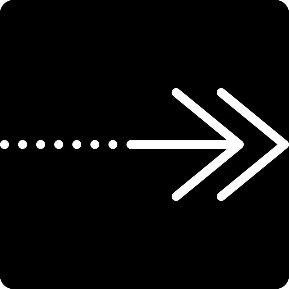 solid icon for continue vector