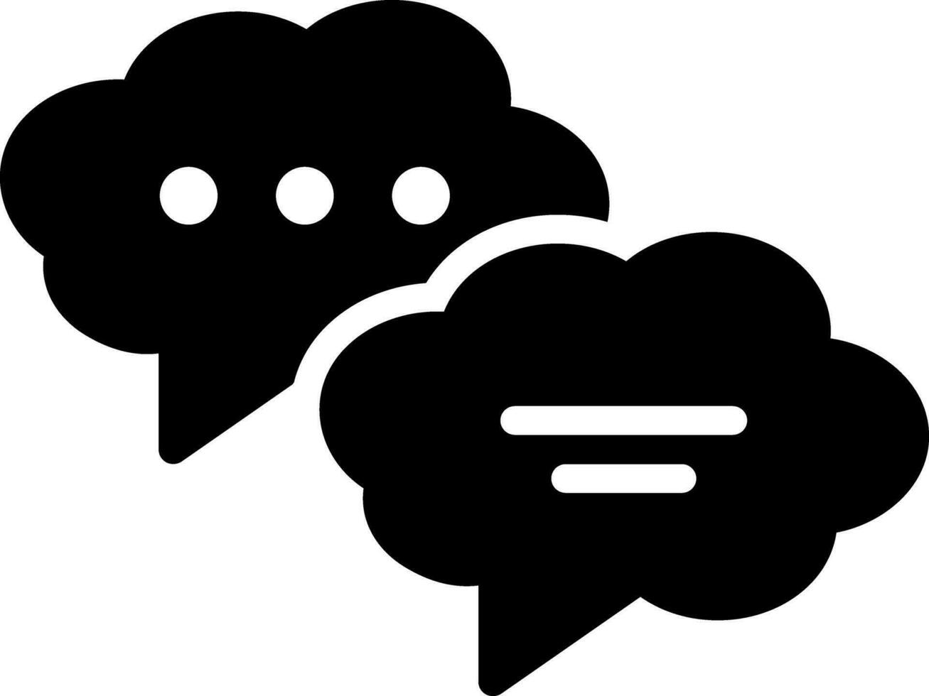 solid icon for dialogue vector