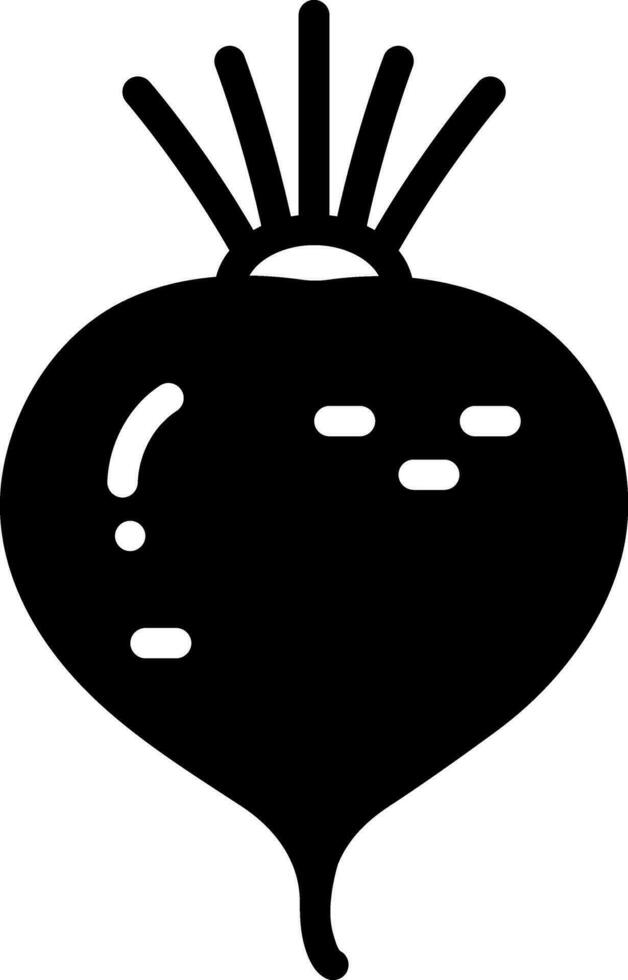 solid icon for beetroot vector