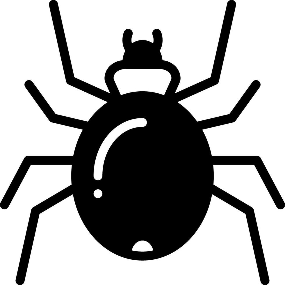 solid icon for snail vector