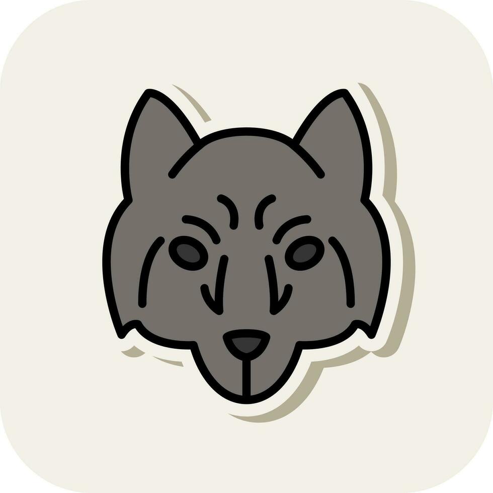 Arctic wolf Vector Icon Design