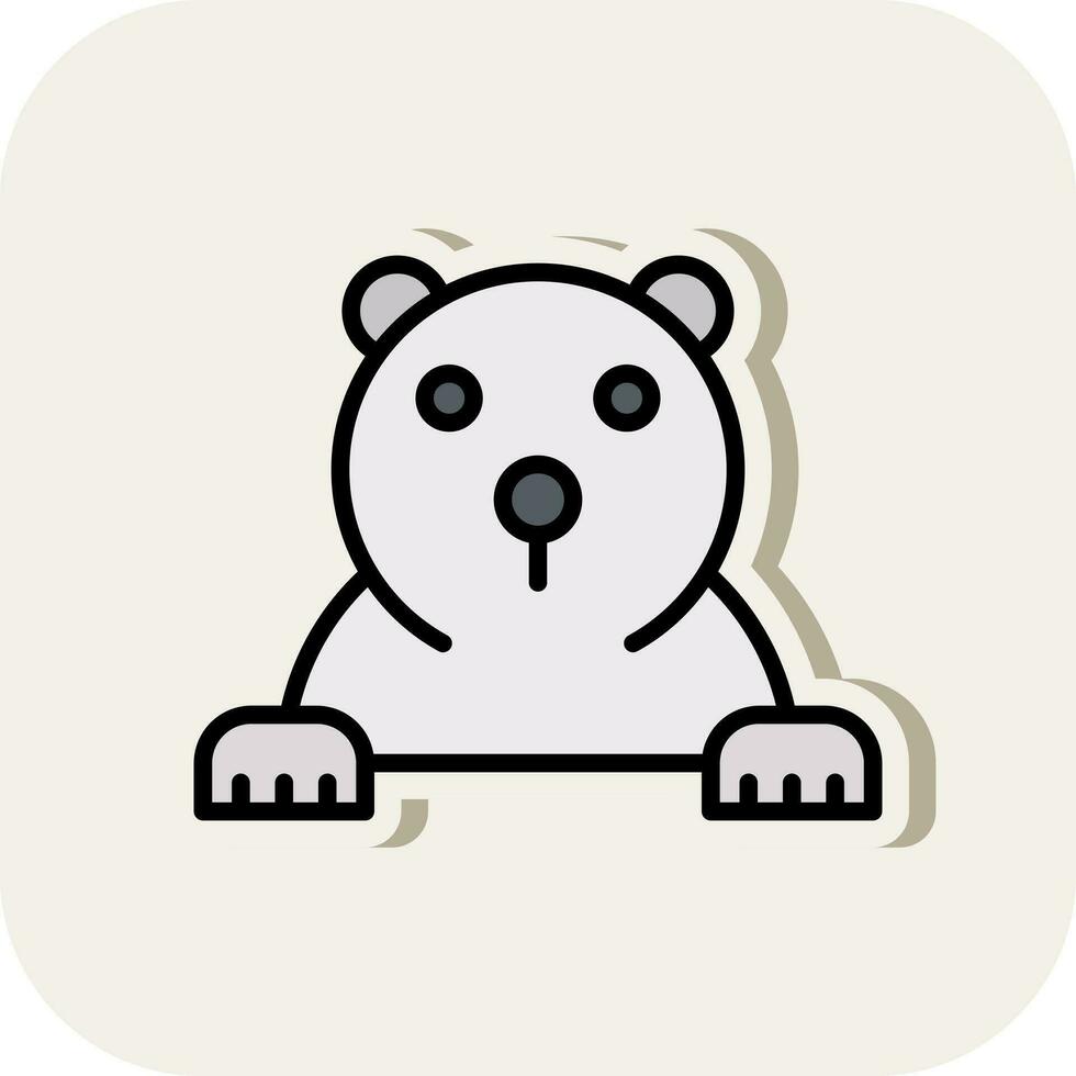 Polar bear Vector Icon Design