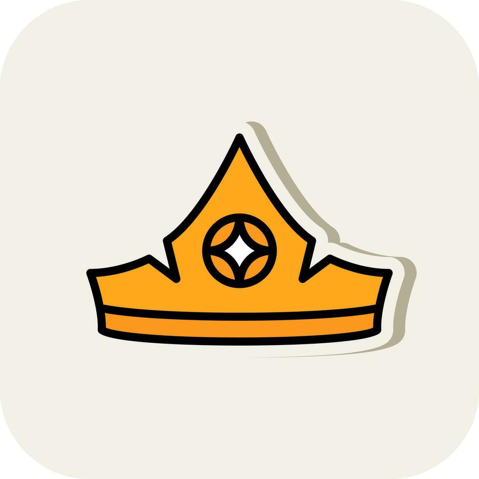Aurora crown Vector Icon Design