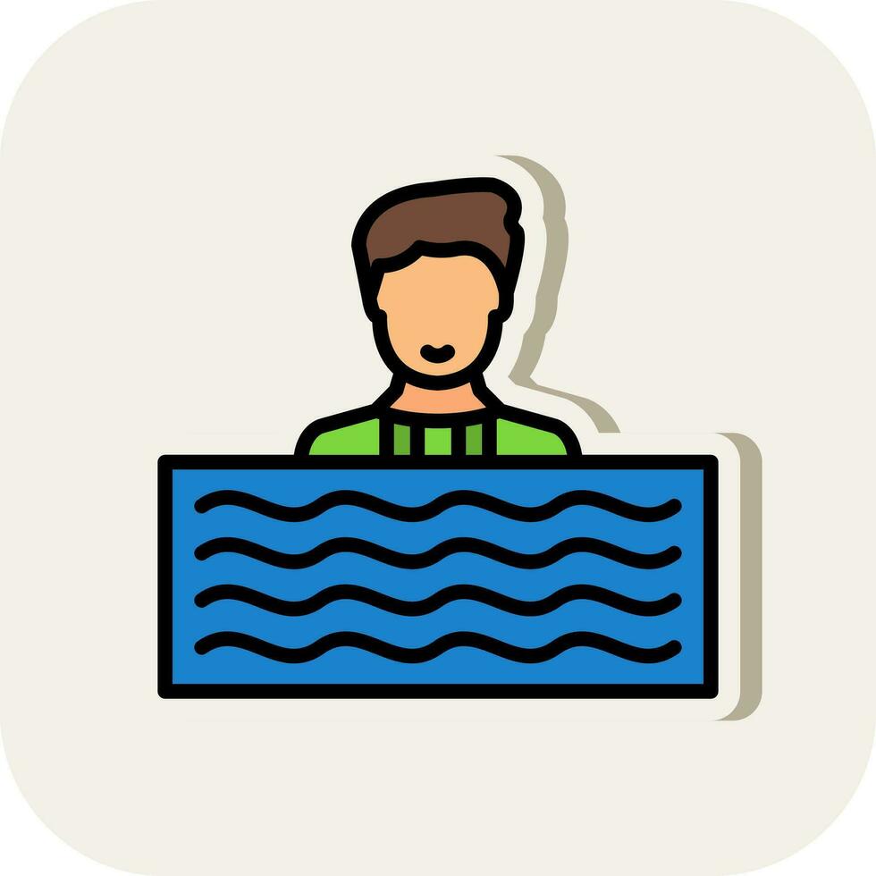 Swim Vector Icon Design