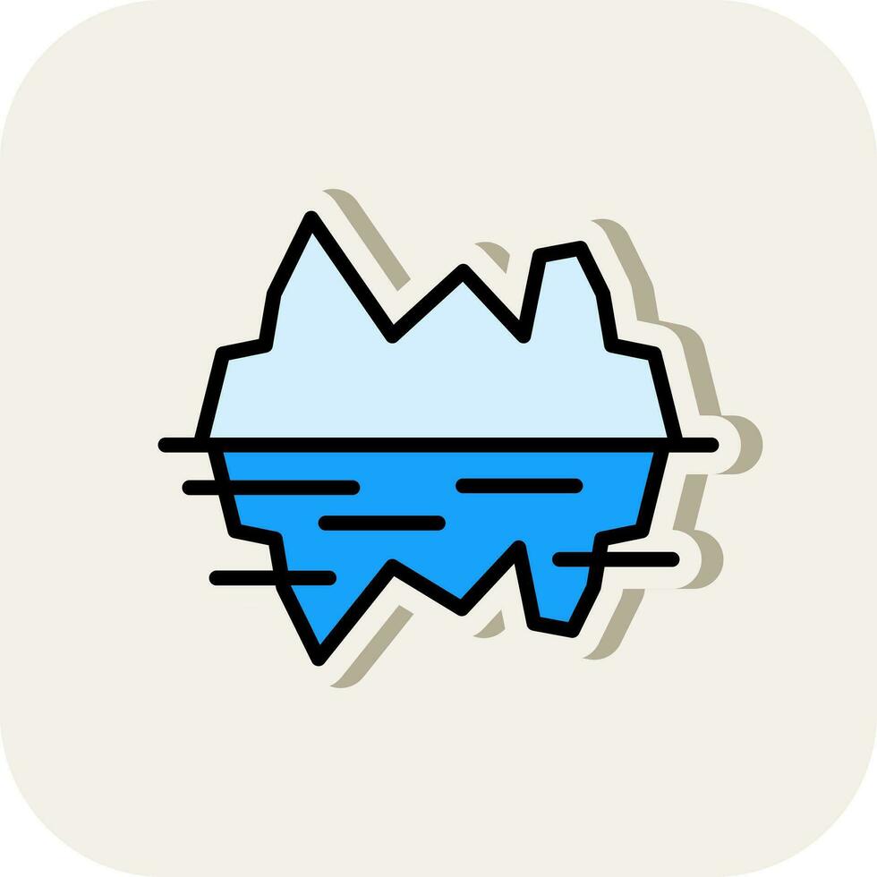 Glacier bay Vector Icon Design