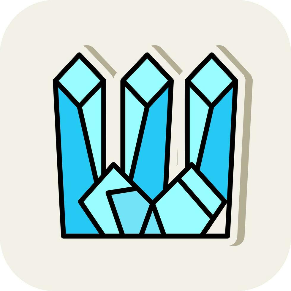 Ice wall Vector Icon Design