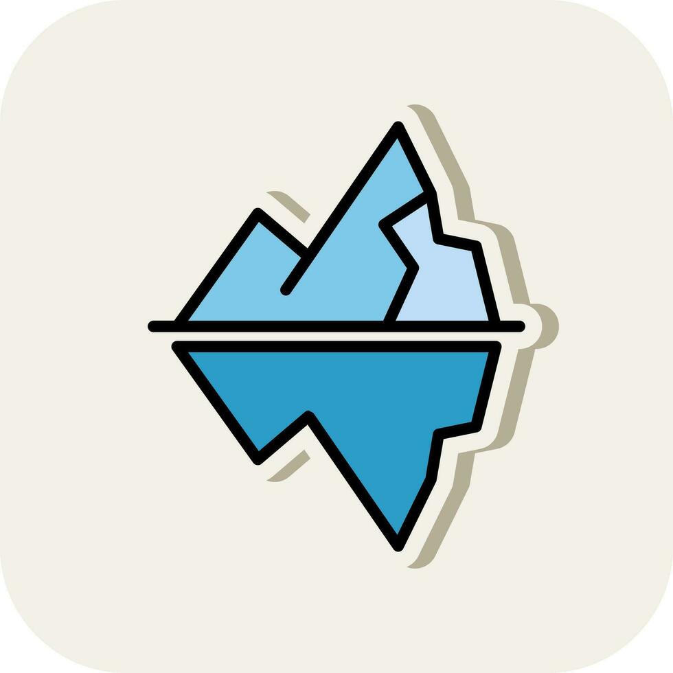 Iceberg Vector Icon Design