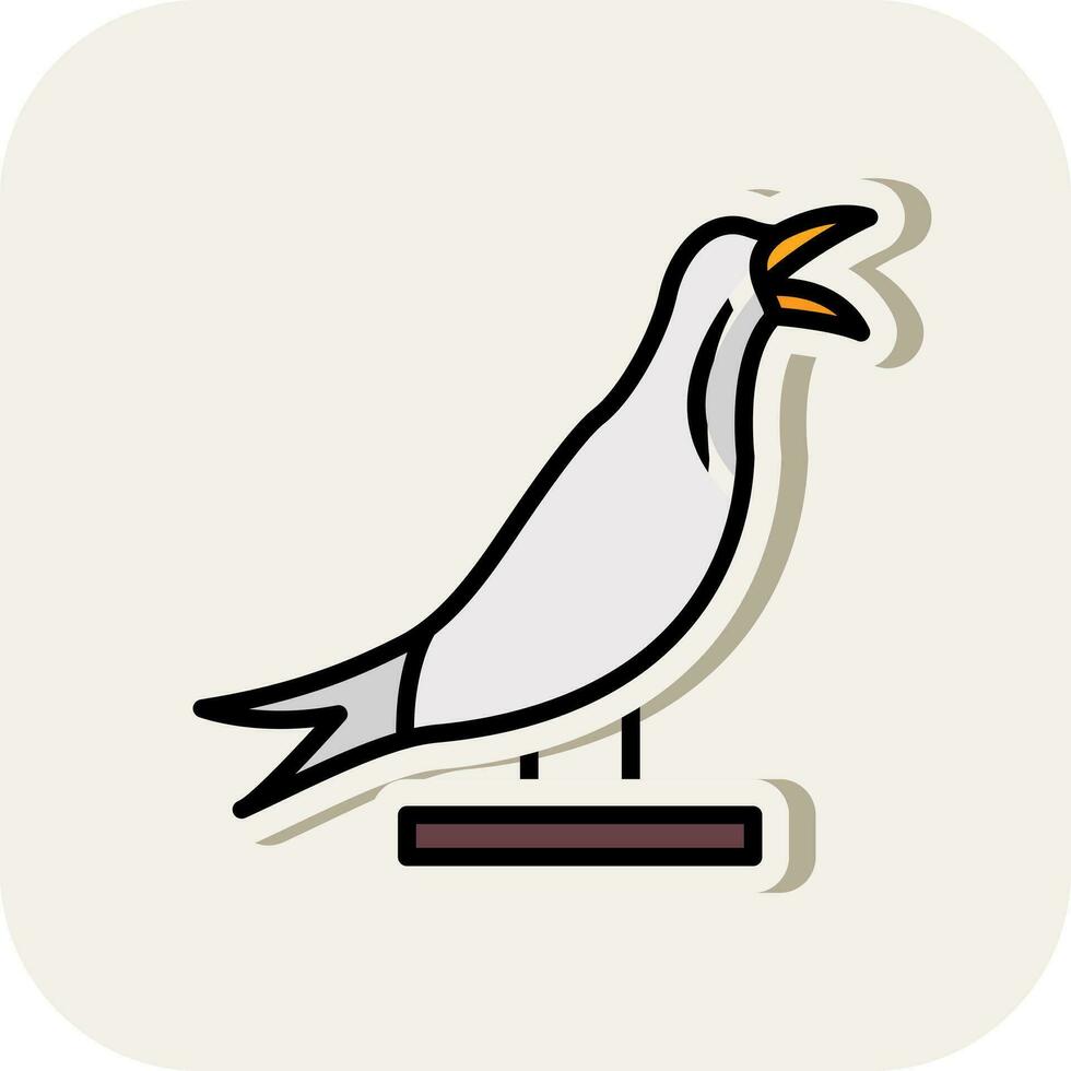 Arctic tern Vector Icon Design