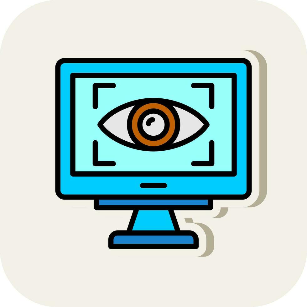 Eye Tracking Vector Icon Design