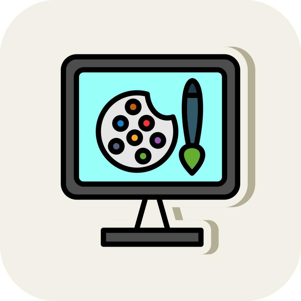 Artist Studio Vector Icon Design