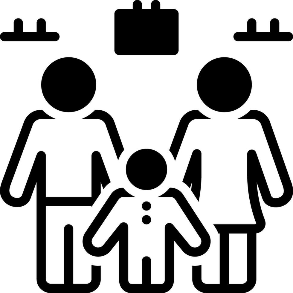 solid icon for household vector
