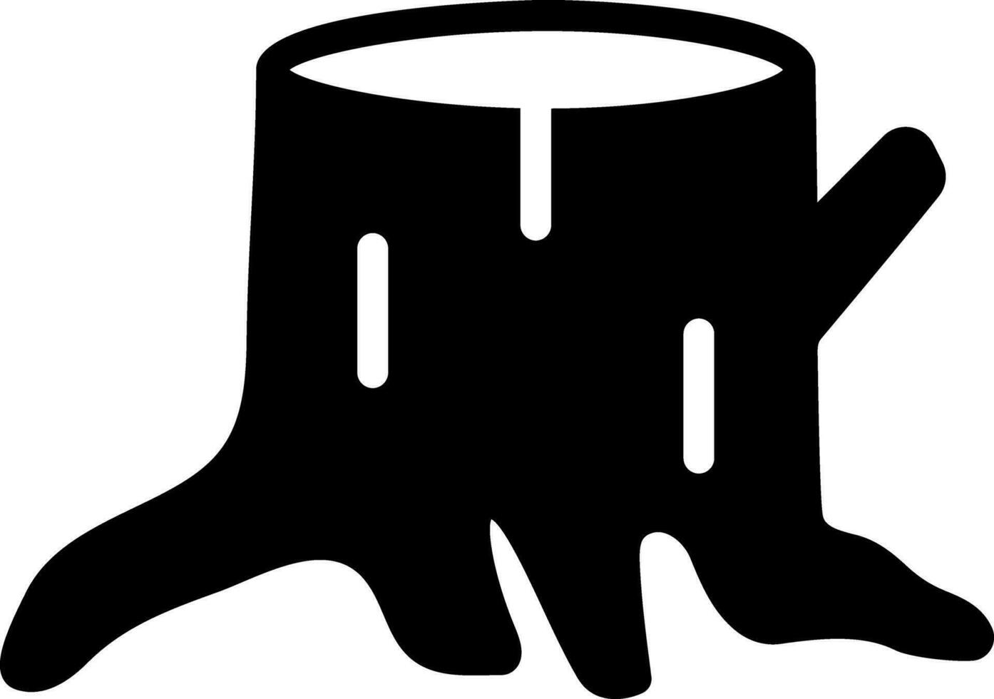 solid icon for wood vector