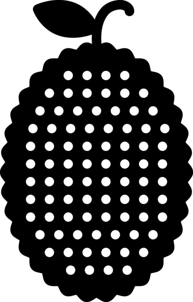 solid icon for jackfruit vector