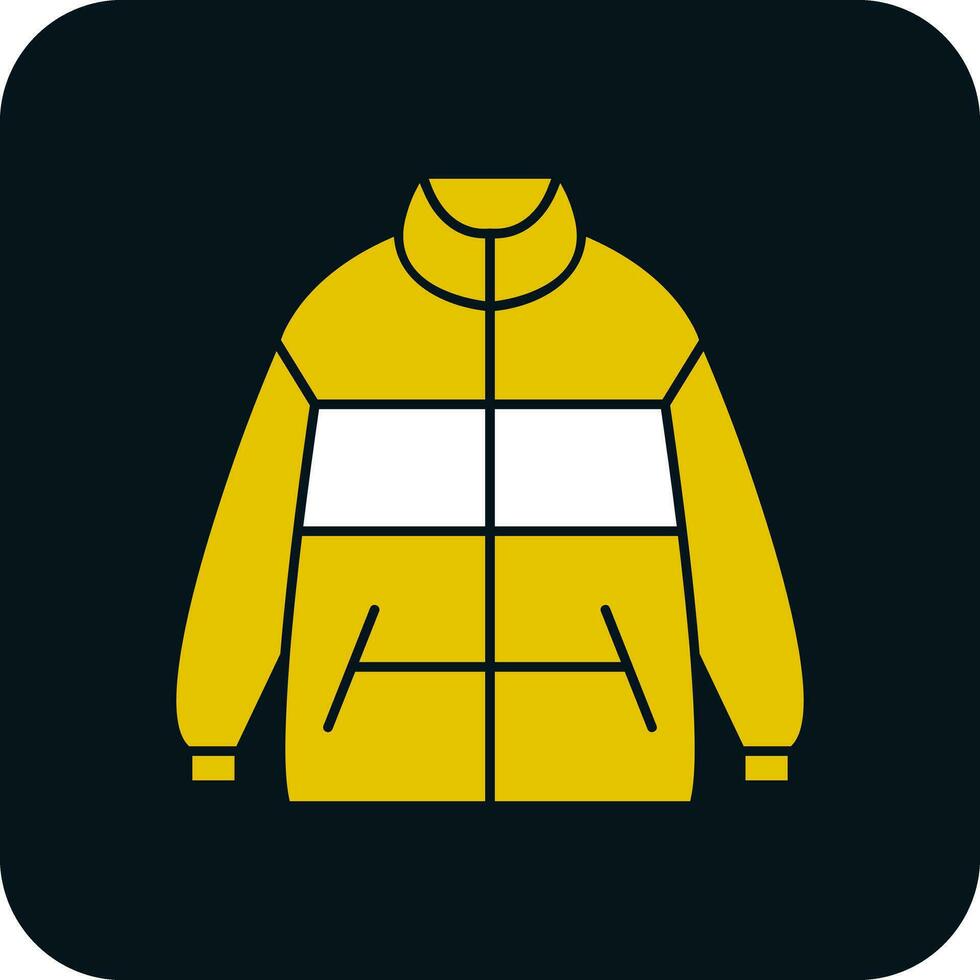 Winter jacket Vector Icon Design