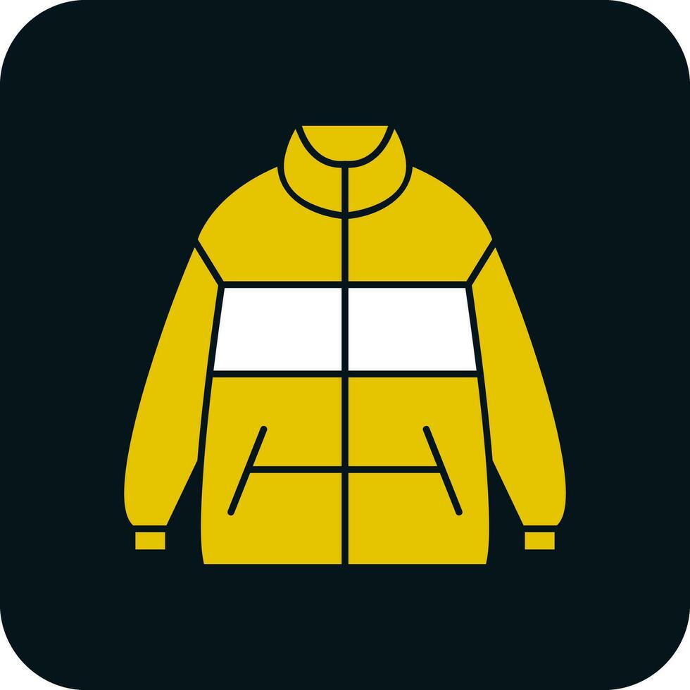 Winter jacket Vector Icon Design