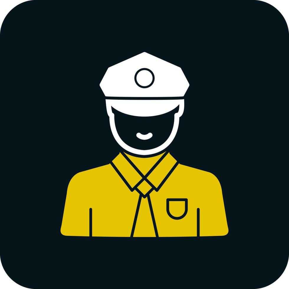 Security Guard Vector Icon Design