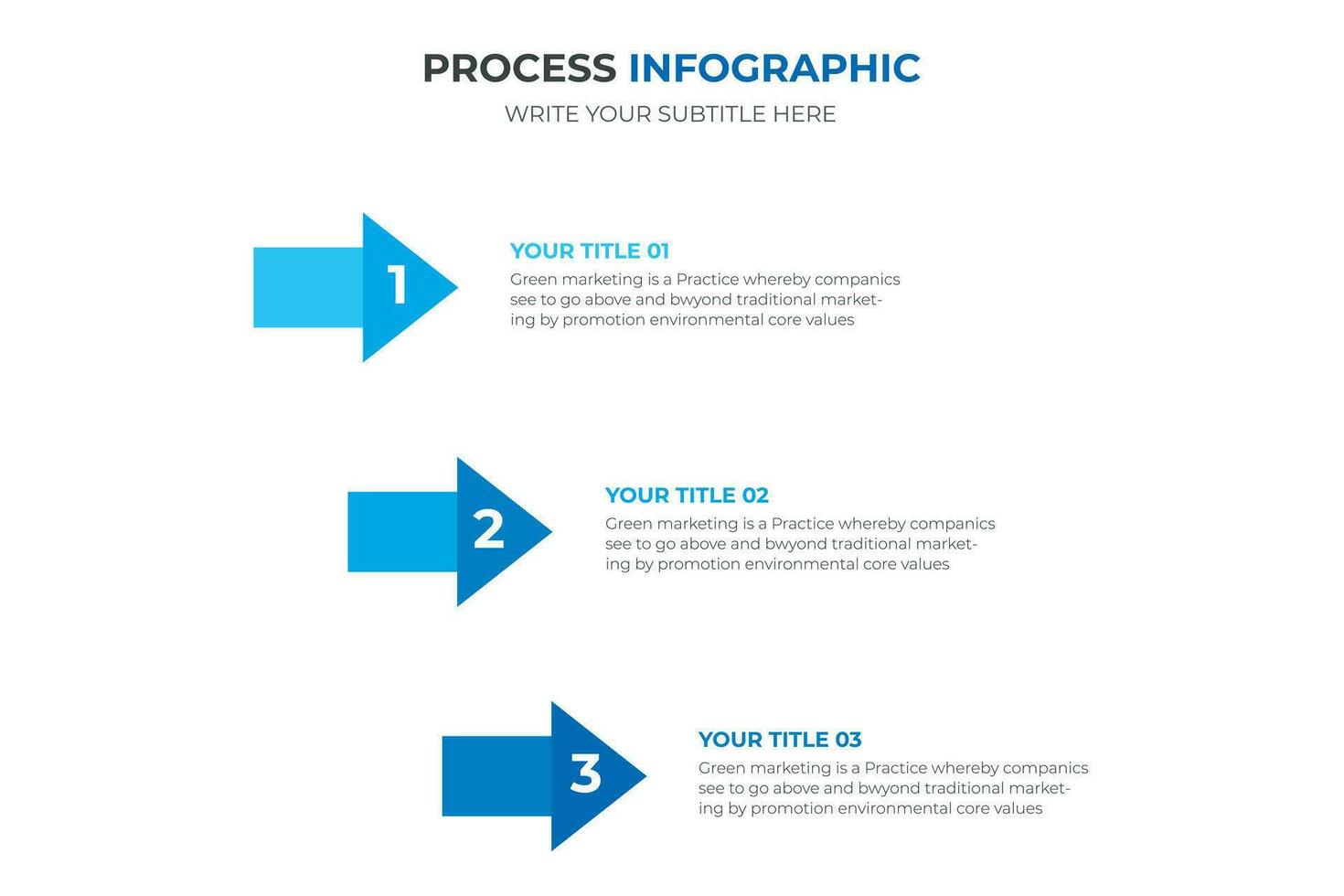 Timeline infographic for using in workflow or process presentation. 3 step process vector