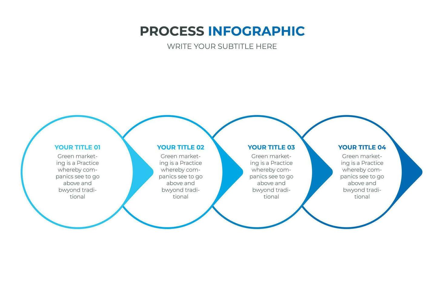 Timeline infographic with Modern presentation template with 4 step for business process. vector