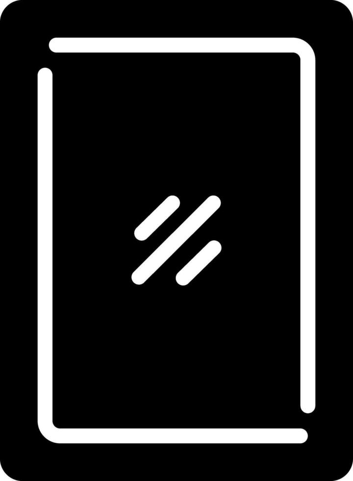 solid icon for mirror vector