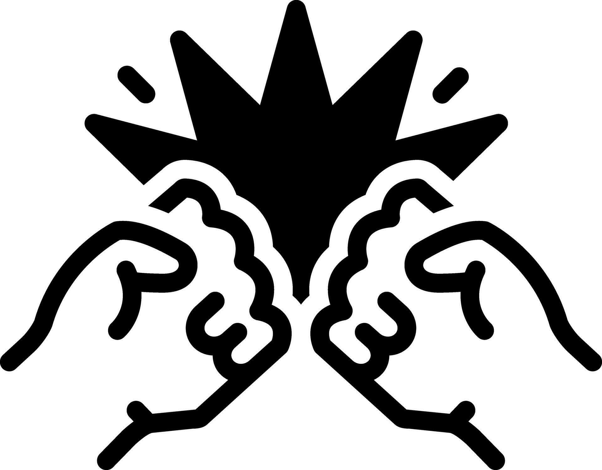 solid icon for aggressive 27268175 Vector Art at Vecteezy