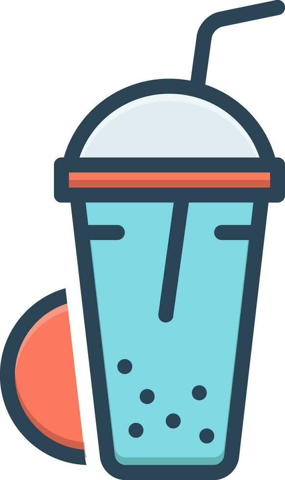 color icon for shake vector