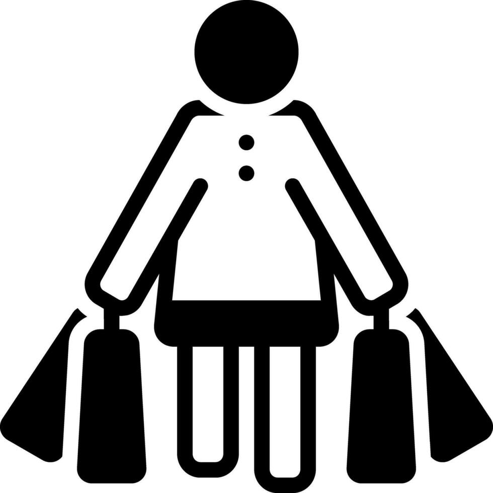 solid icon for shopping vector