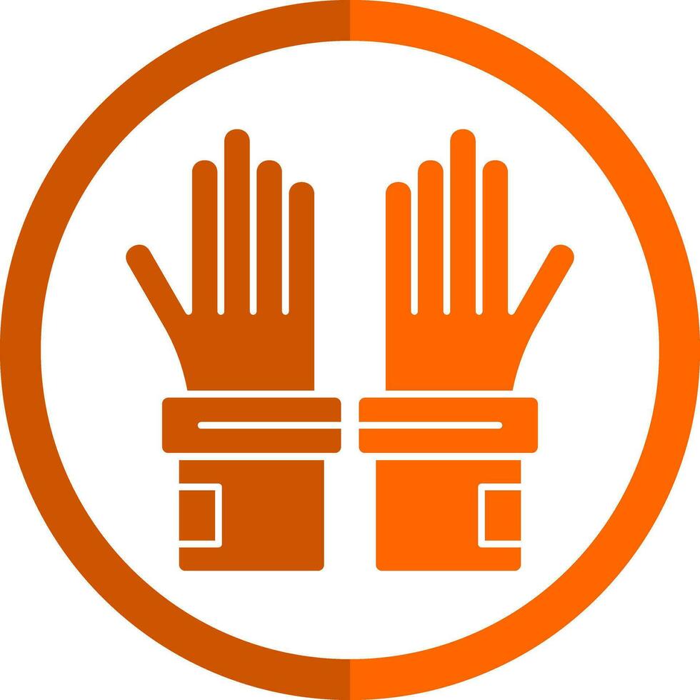 guantes, vector, icono, diseño vector