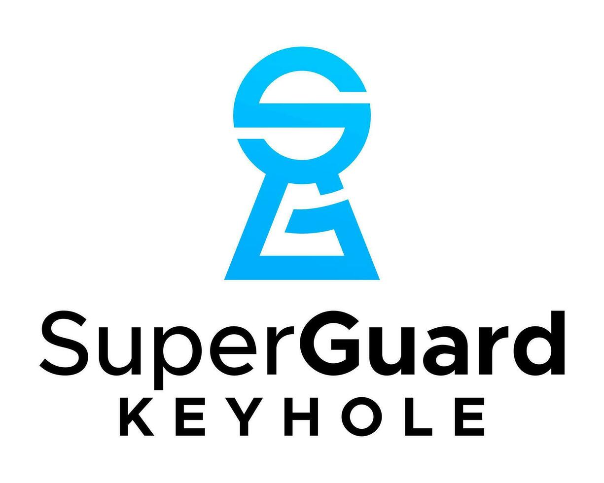 SG letter monogram geometric security logo design. vector
