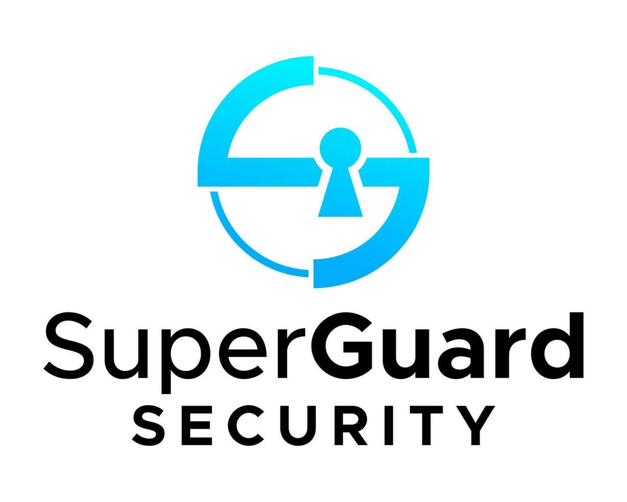 SG letter monogram geometric security logo design. vector