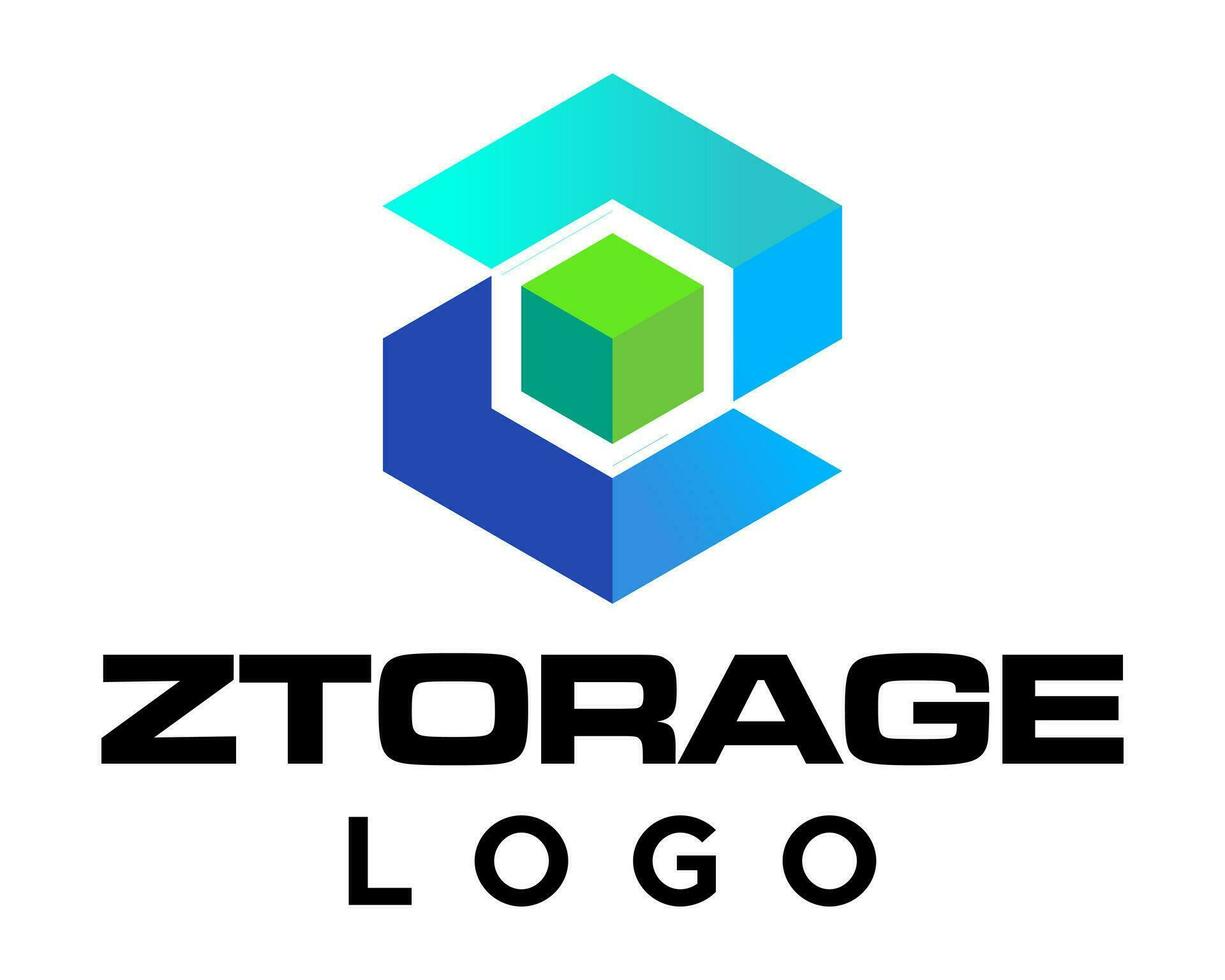 z letra monograma hexágono forma logo diseño. vector