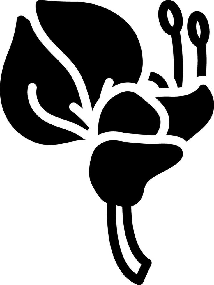 solid icon for erythrina vector