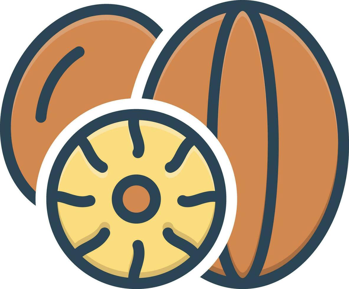 color icon for nutmeg 27268766 Vector Art at Vecteezy