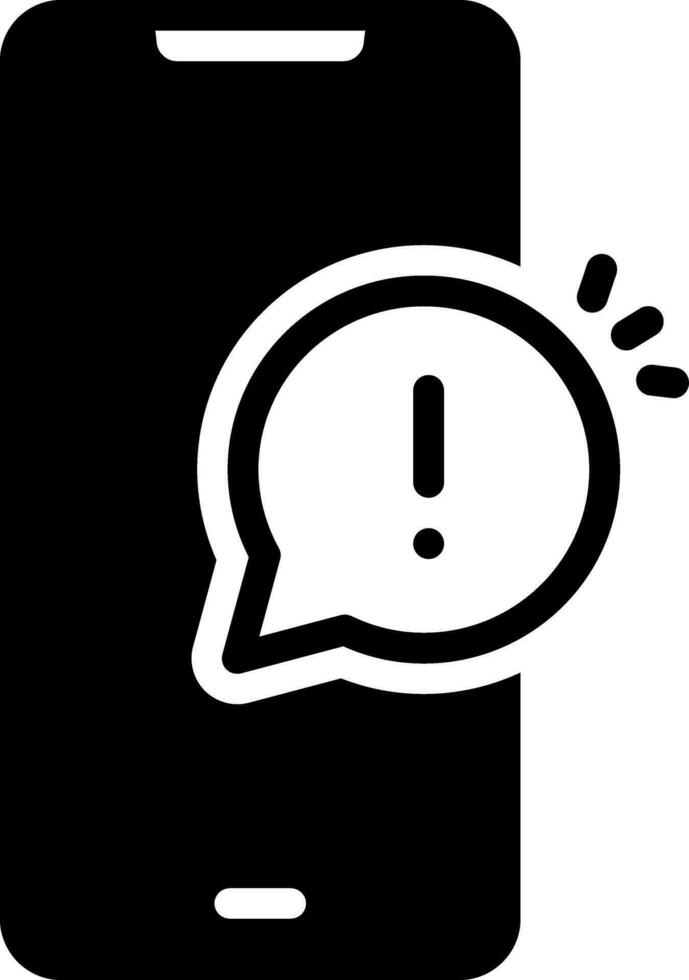 solid icon for attention vector