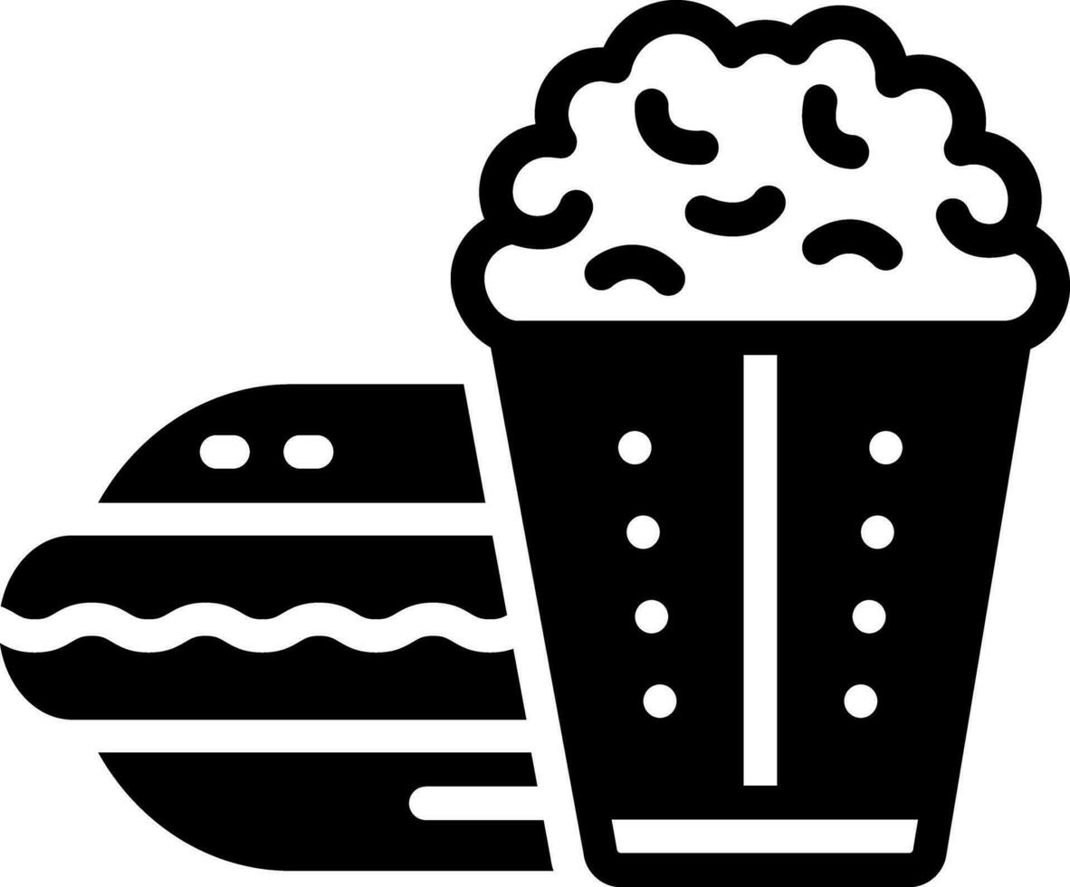 solid icon for food vector