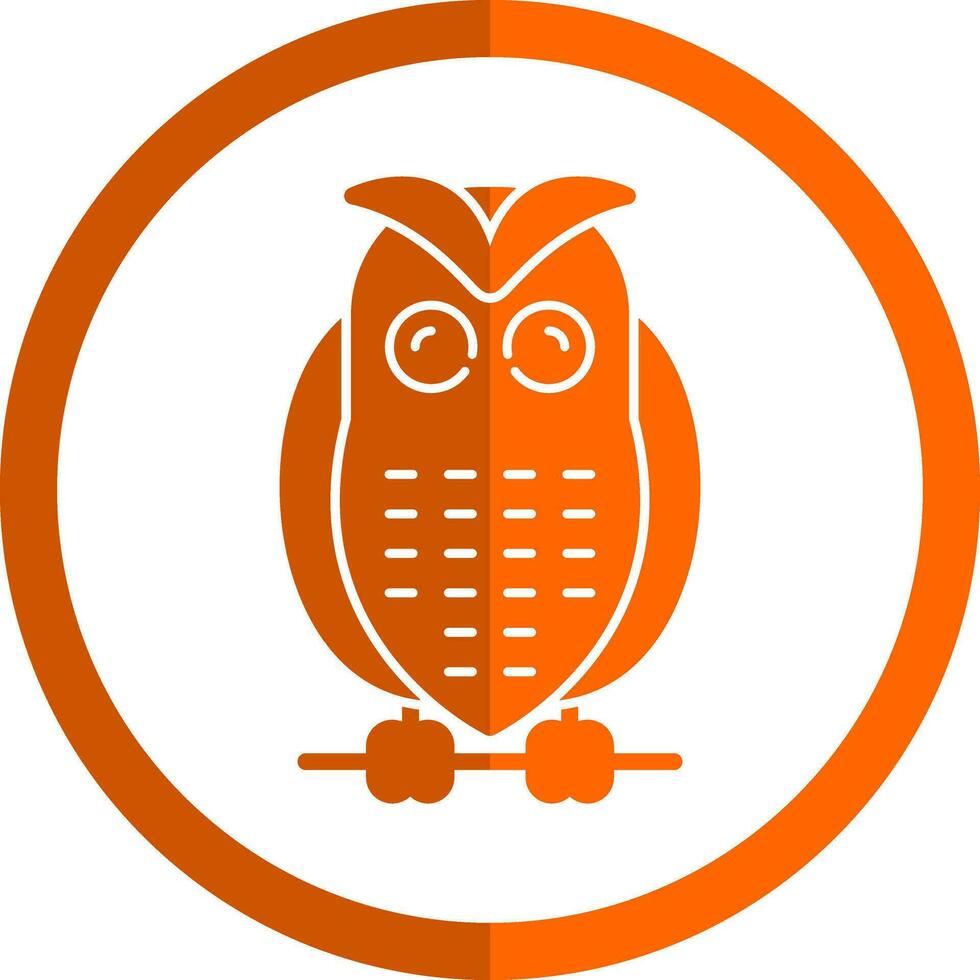 Snowy owl Vector Icon Design