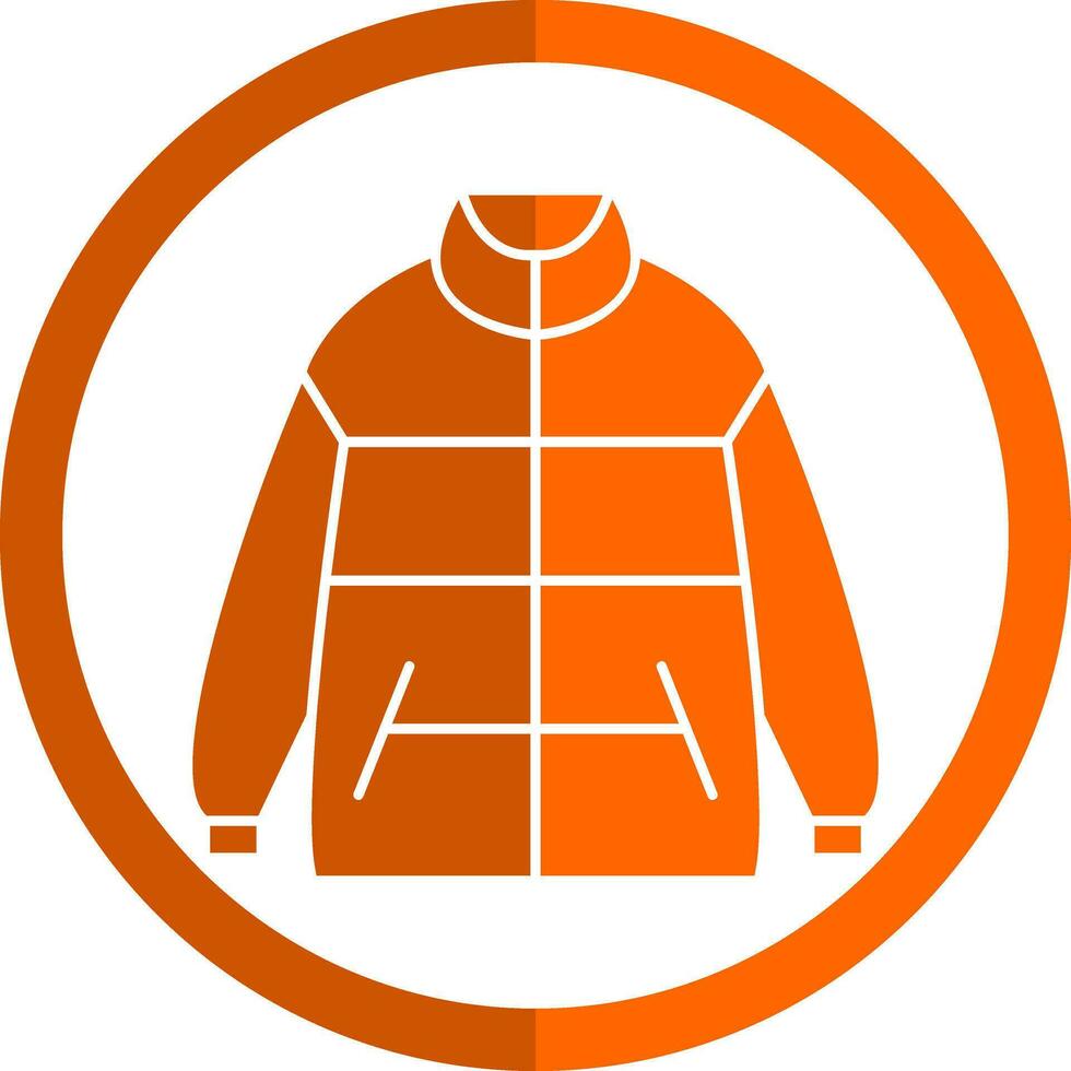 Winter jacket Vector Icon Design