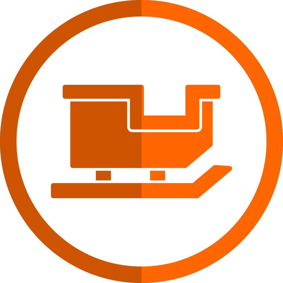 Sled Vector Icon Design