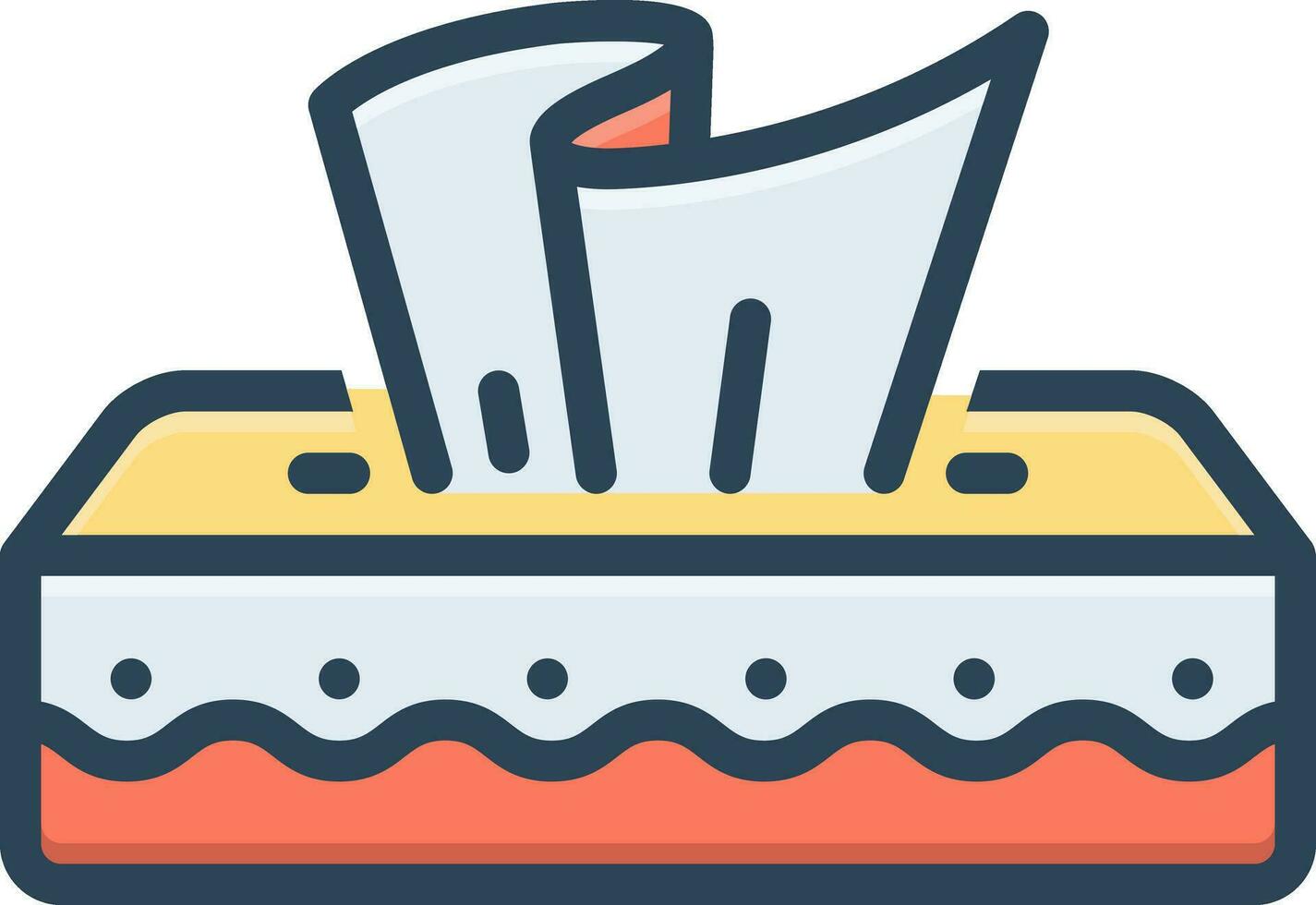 color icon for tissue vector