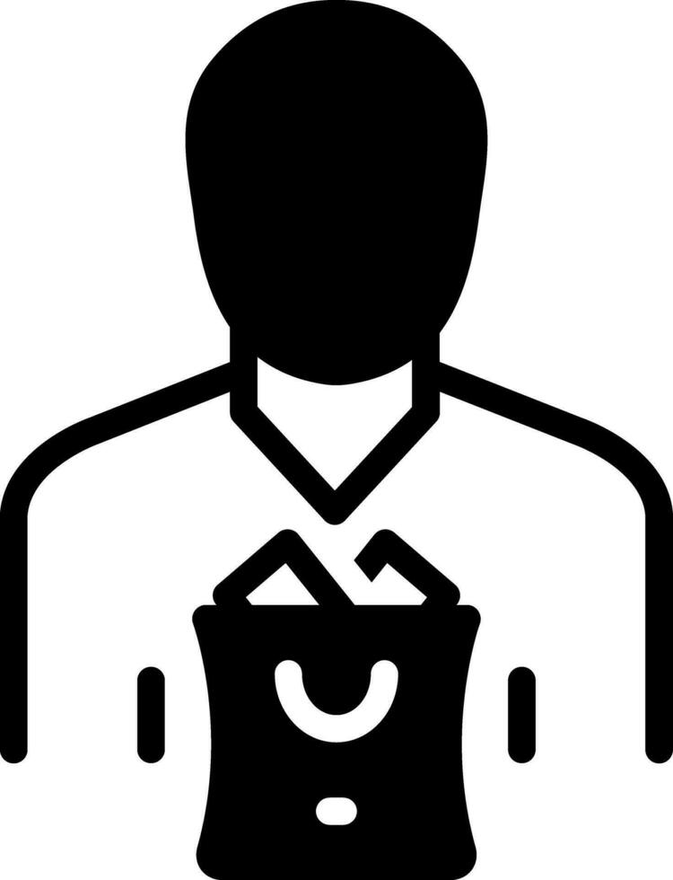 solid icon for consumer vector
