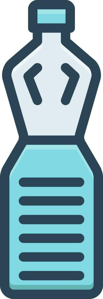 color icon for bottle vector