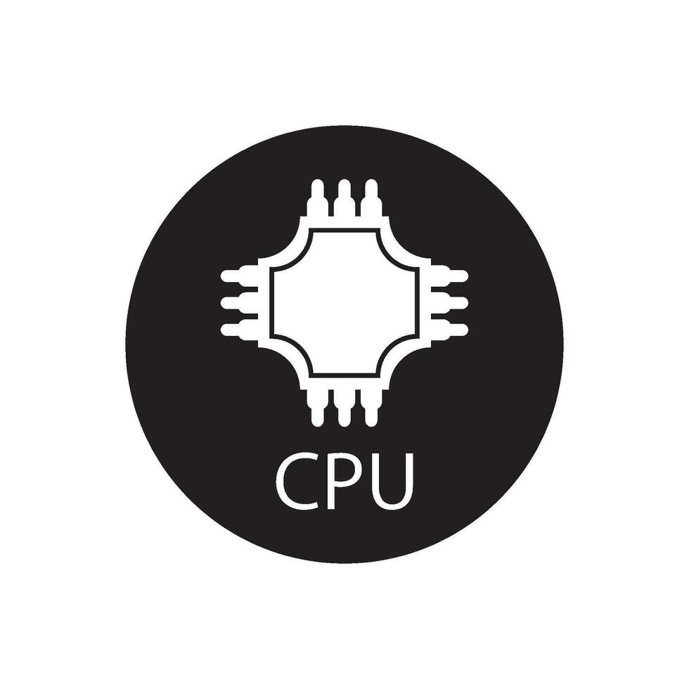 cpu icon vector