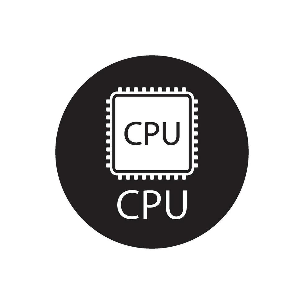 cpu icon vector