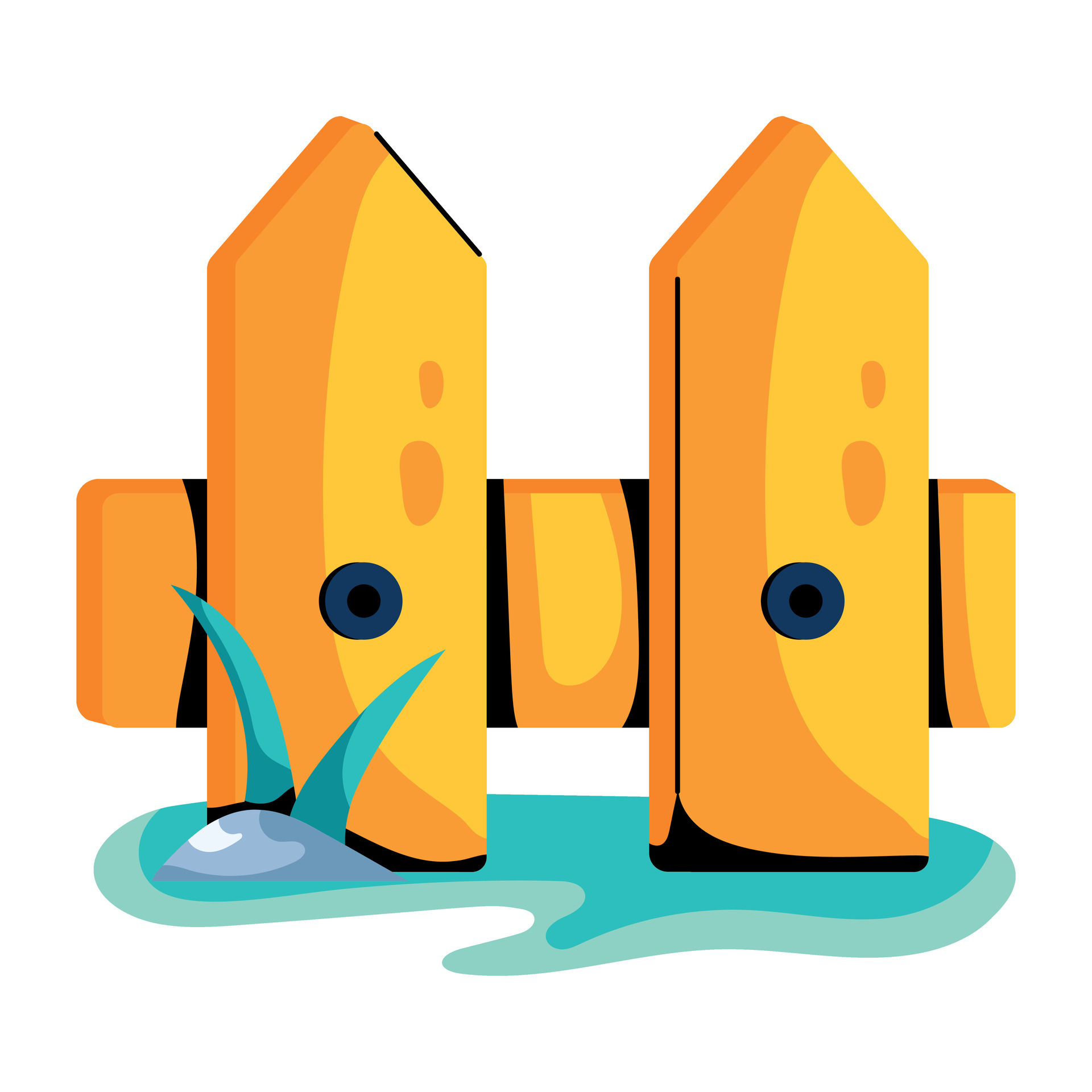 Trendy Farm Fence 27269584 Vector Art at Vecteezy