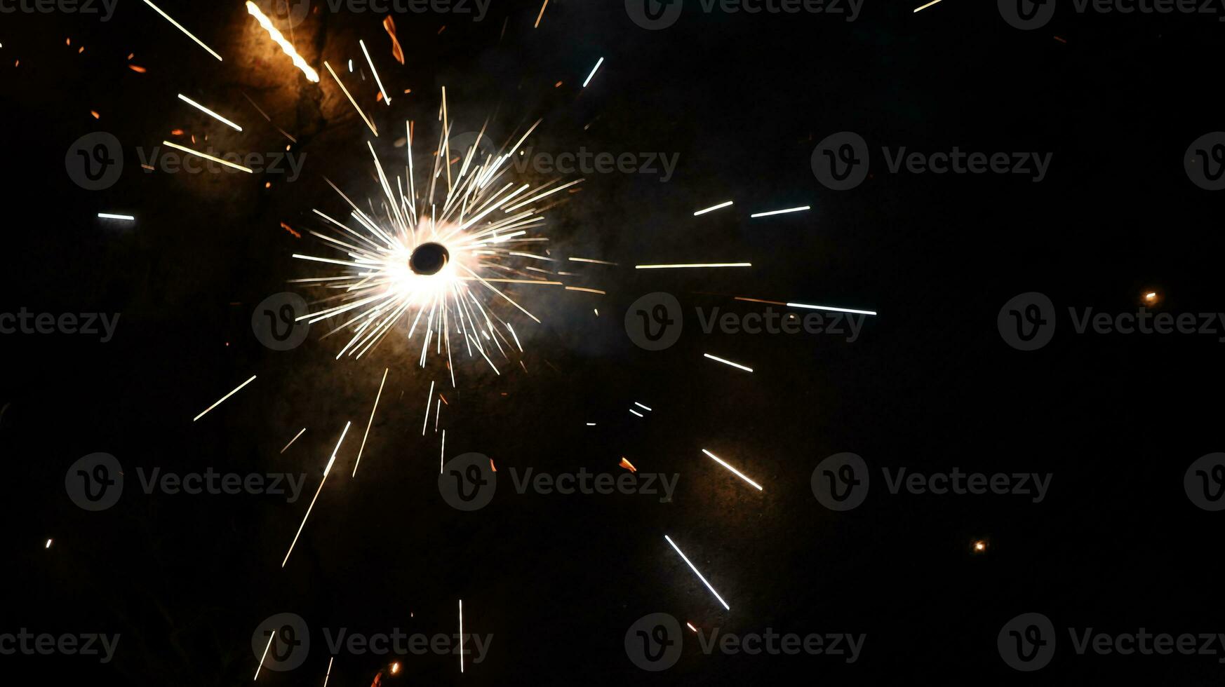 fireworks on a black background photo