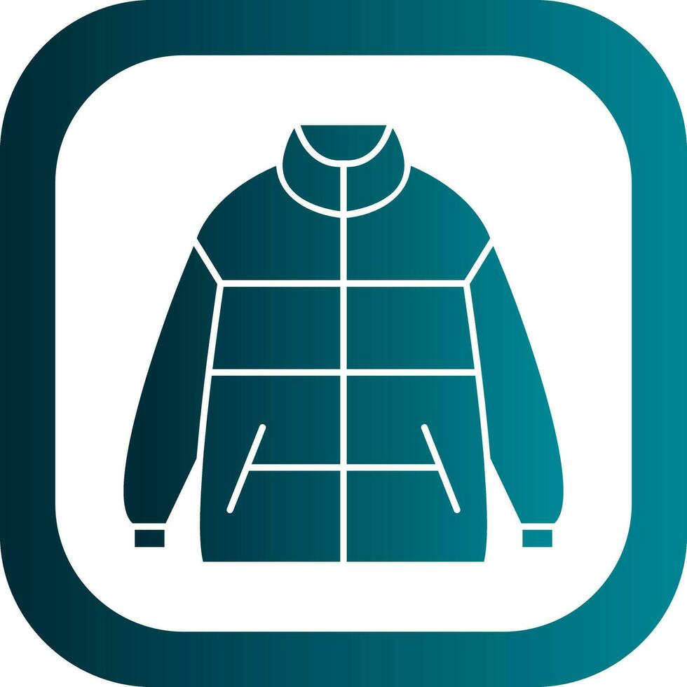 Winter jacket Vector Icon Design