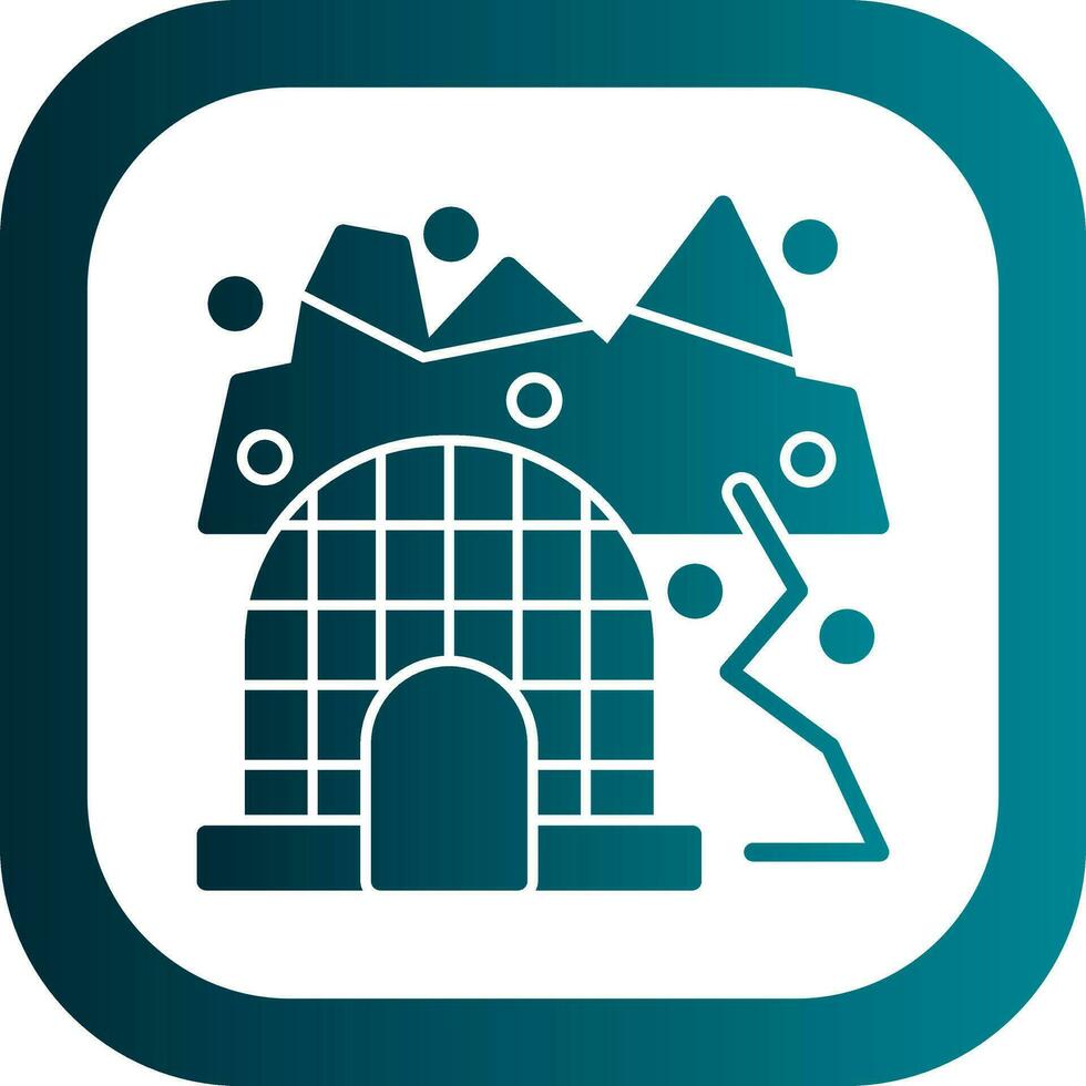 Arctic tundra Vector Icon Design