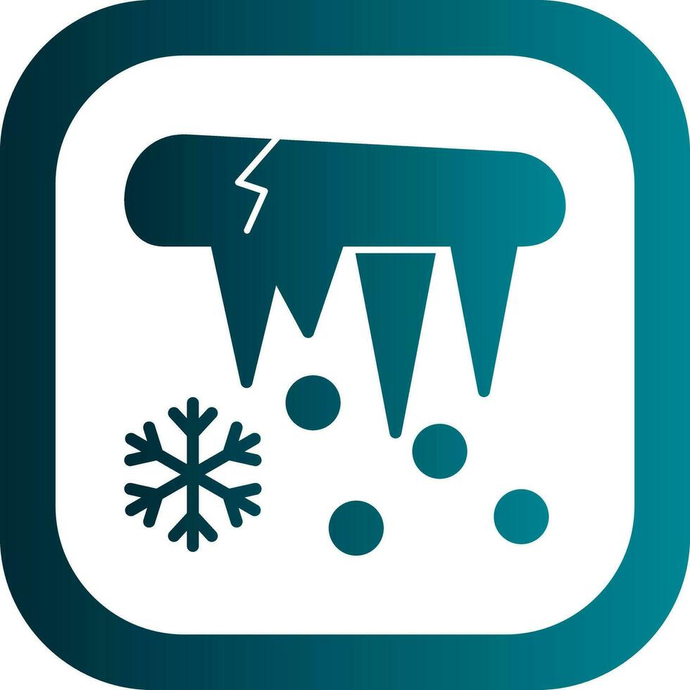 Icicle Vector Icon Design
